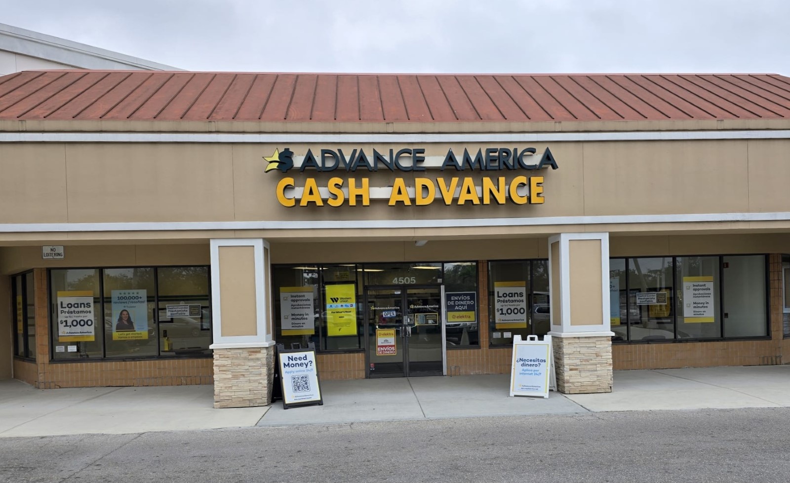 Advance America 4505 14th St. West, Ste. 217, Bradenton, FL Store