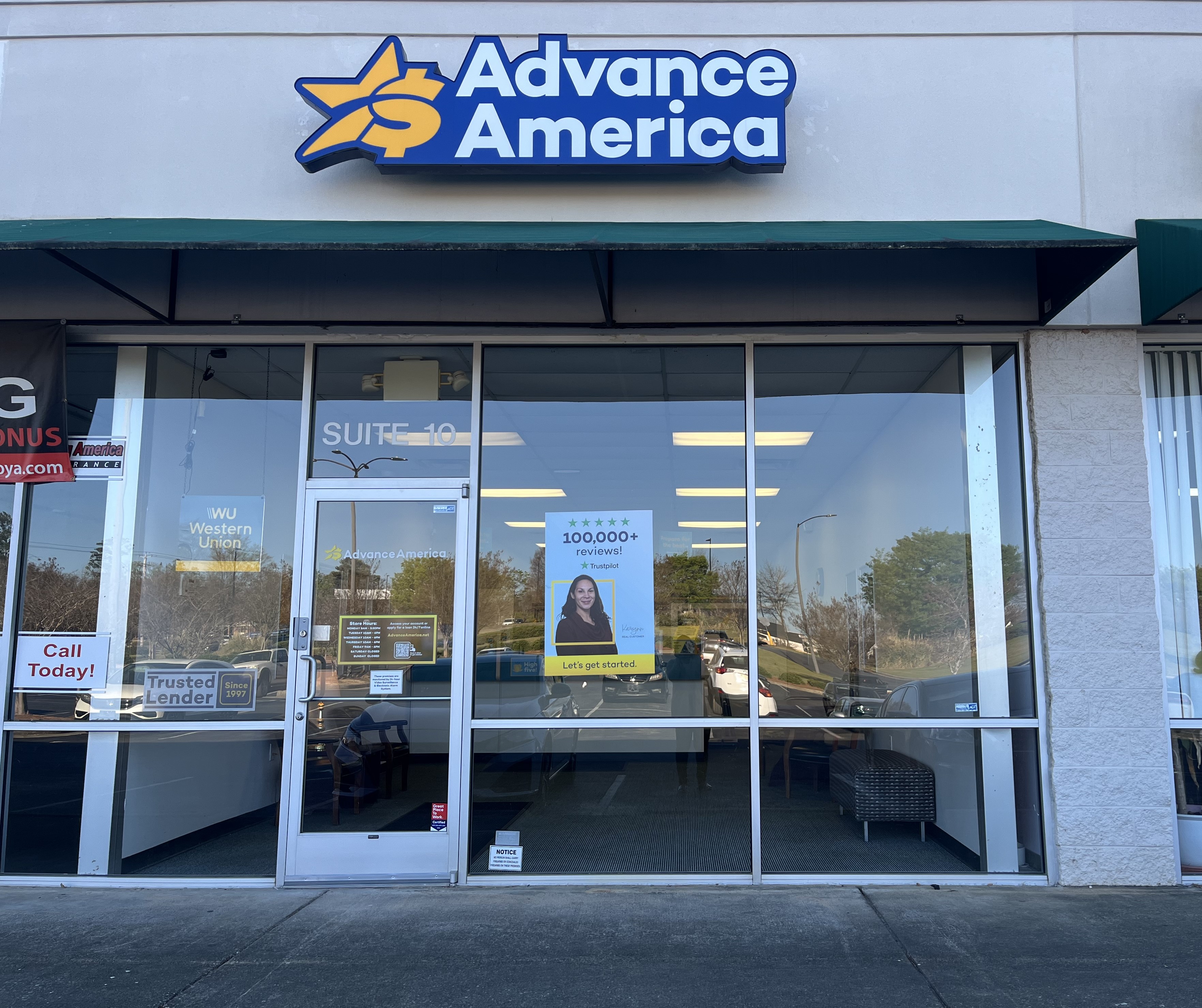 Advance America 3000 Pepperell Parkway, Ste. 10, Opelika, AL Store