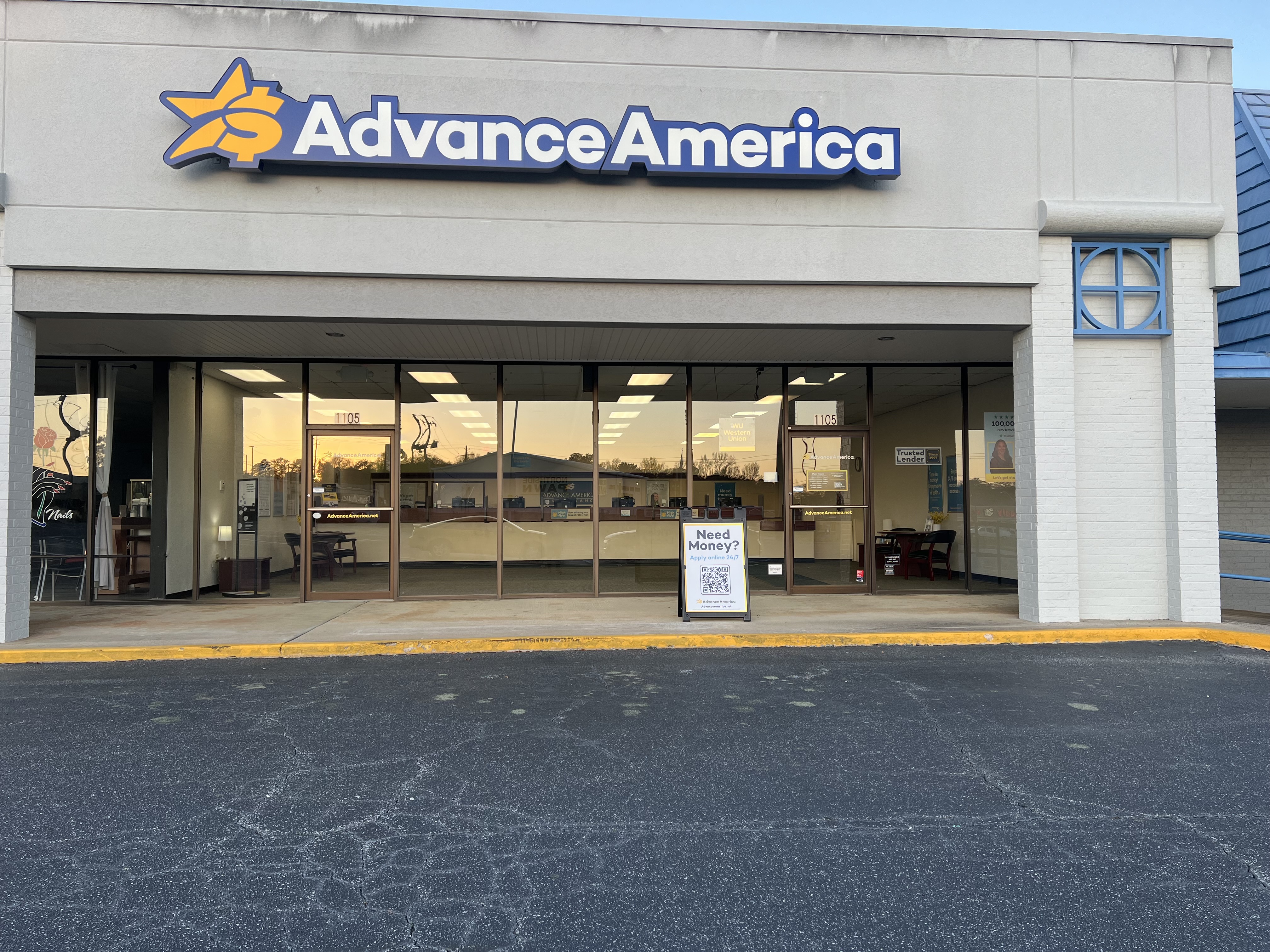Advance America 1105 280 Bypass, Phenix City, AL Store