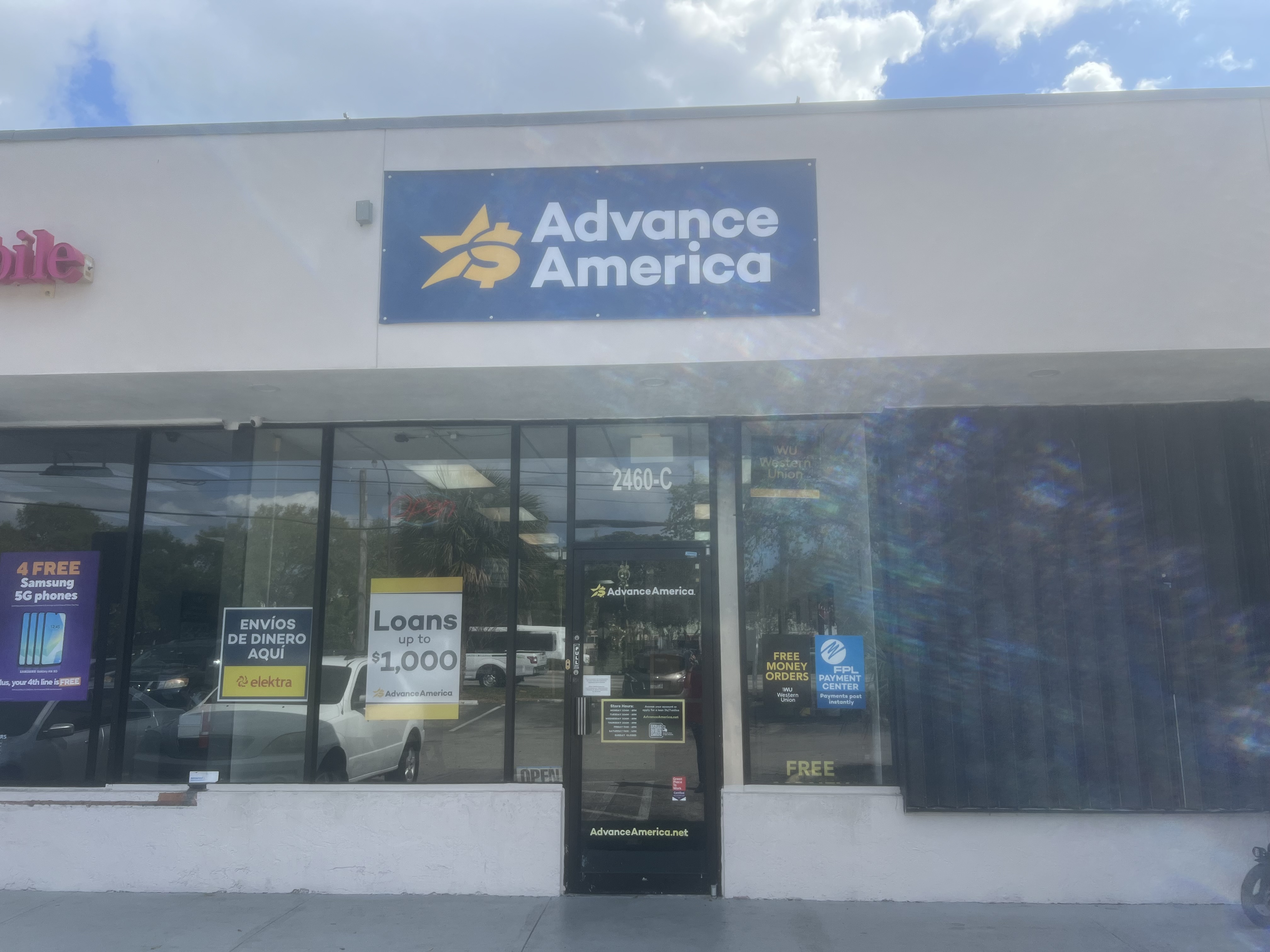 Advance America 2460-C North State Rd. 7, Lauderdale Lakes, FL Store
