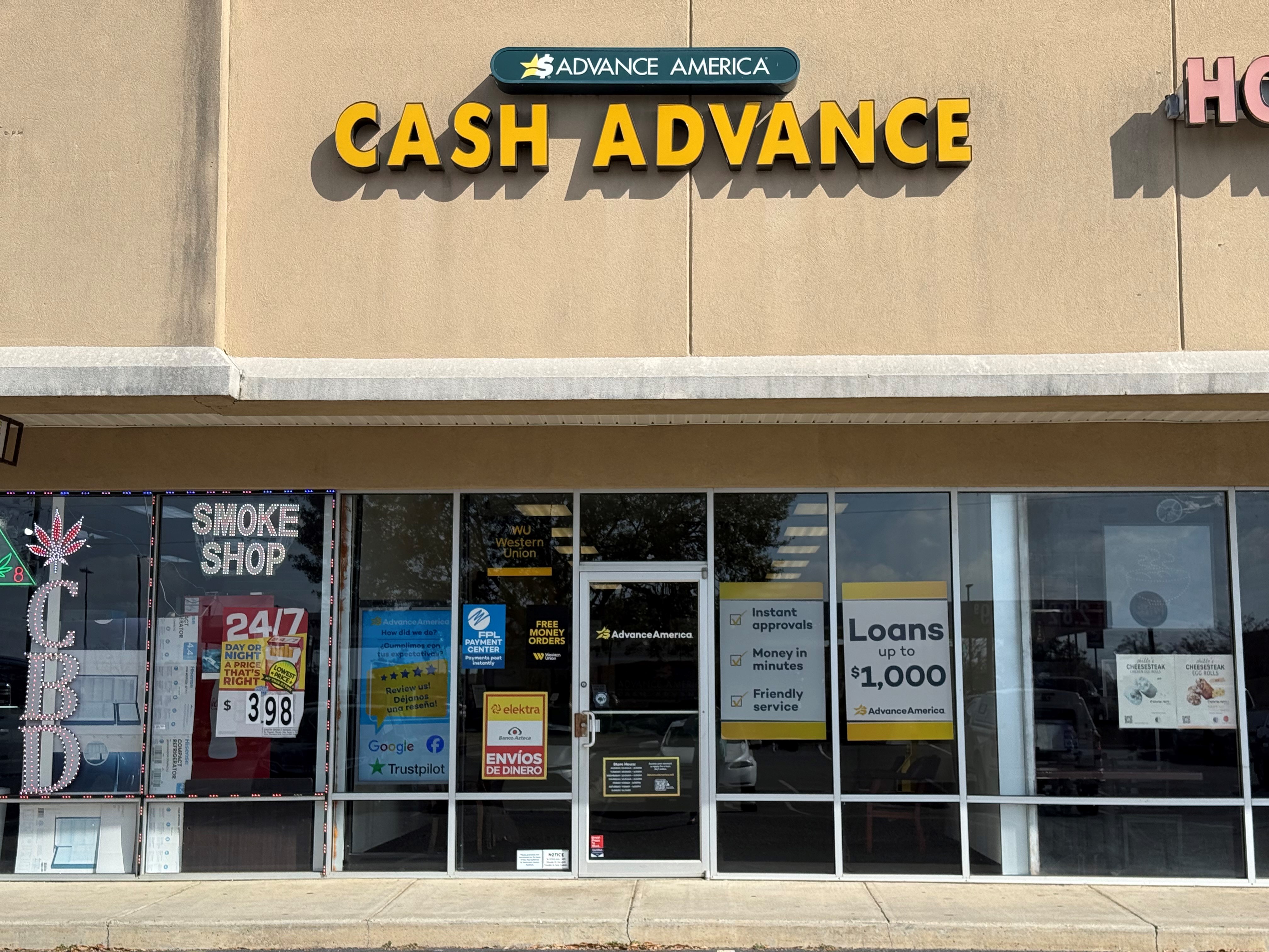Advance America 4912 Malloy Plaza, Marianna, FL Store