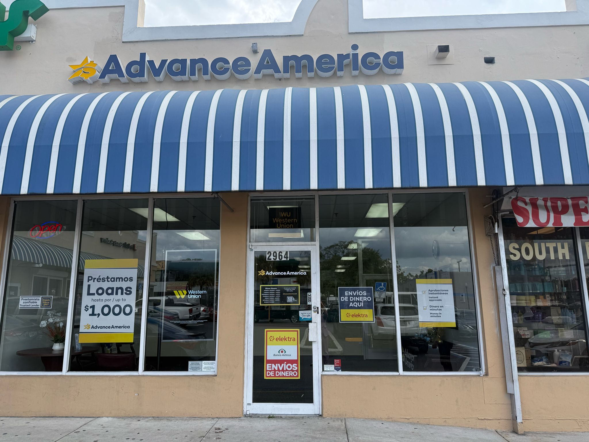 Advance America 2964 SW 8th Street, Miami, FL Store