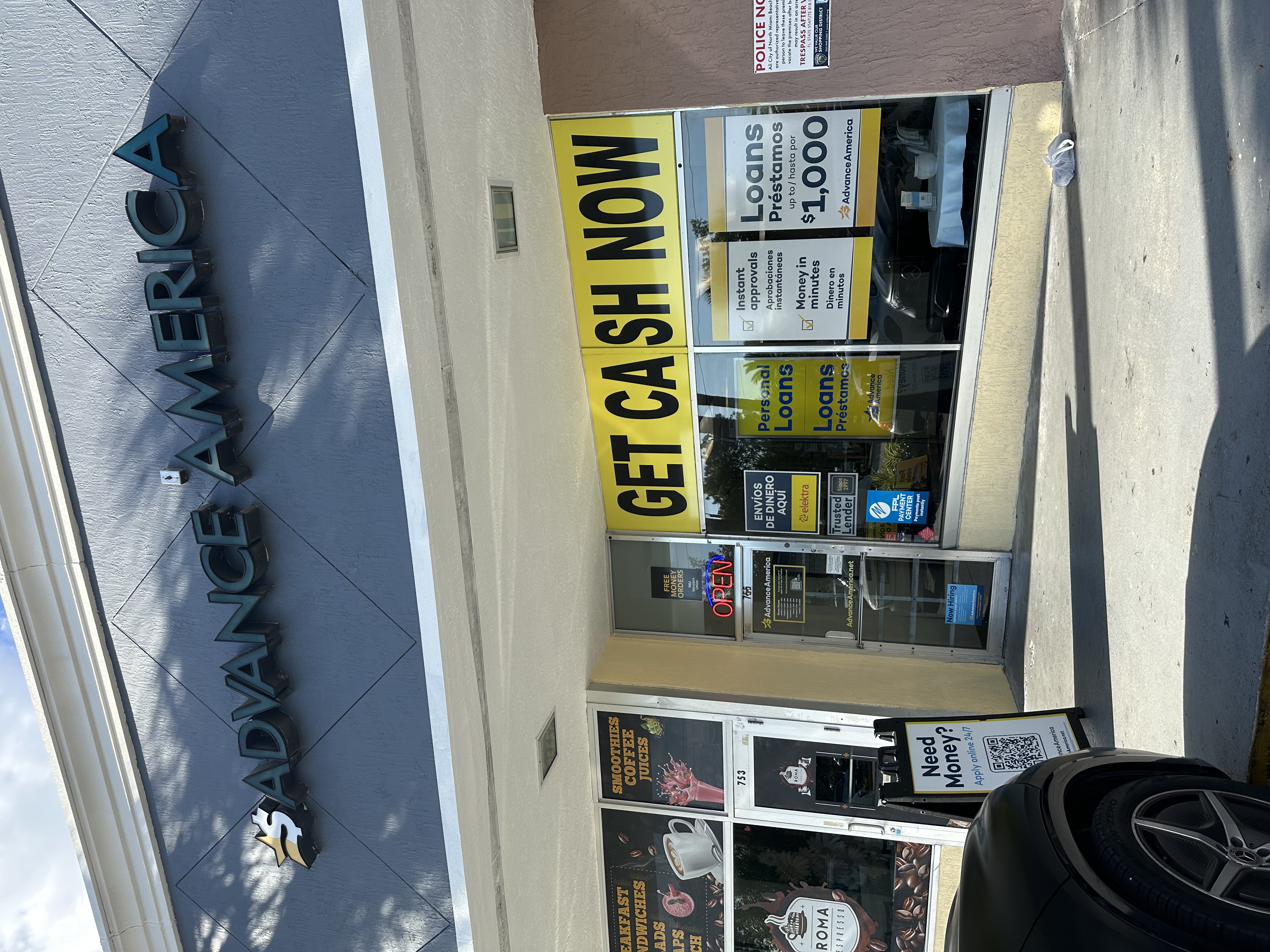 Advance America 755 NE 167th St., North Miami Beach, FL Store