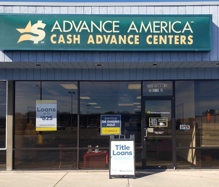 Advance America 352 S. Hoke Ave., Ste. C, Frankfort, IN Store
