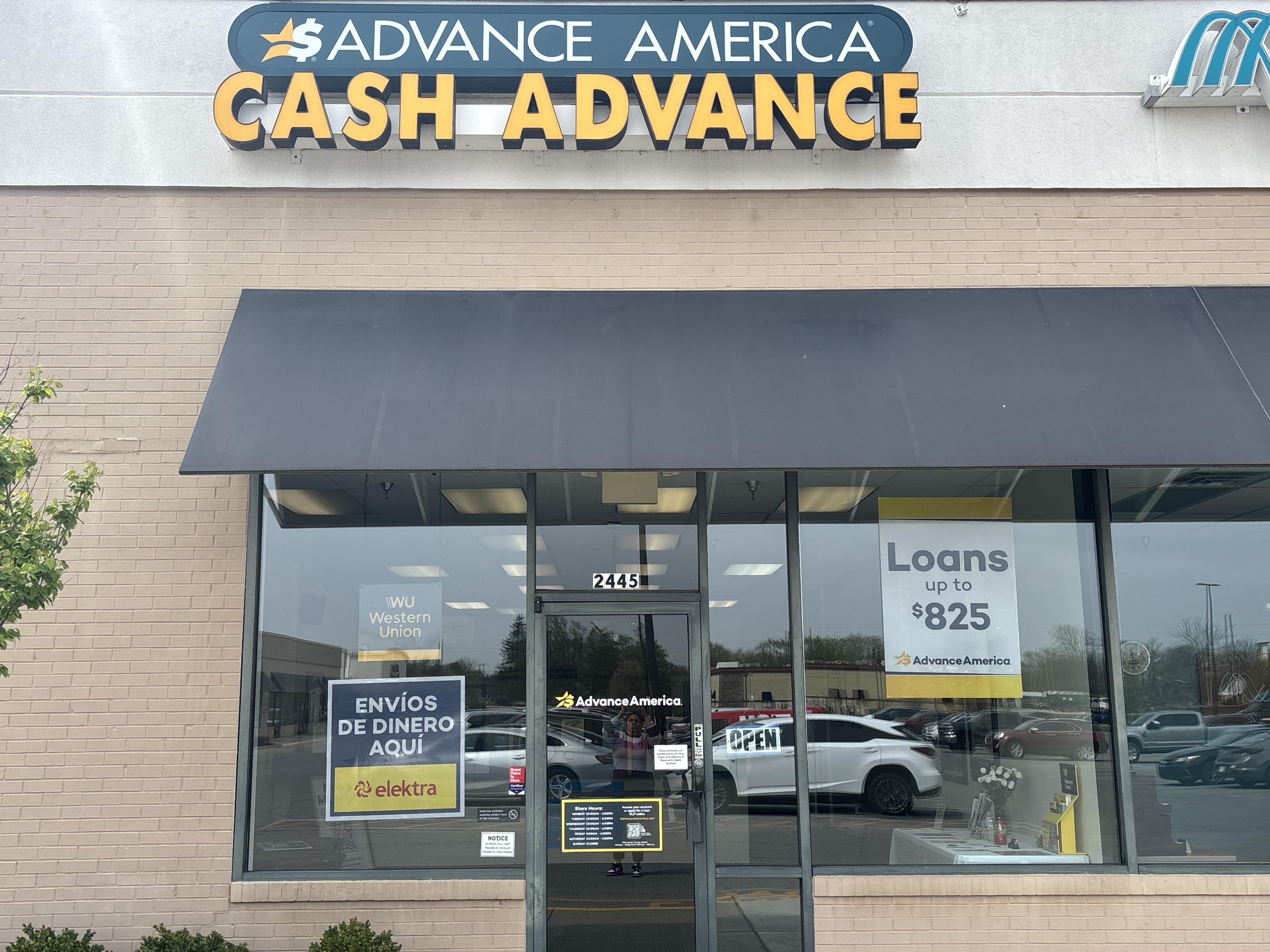 Advance America 2445 E. Main Street, Plainfield, IN Store