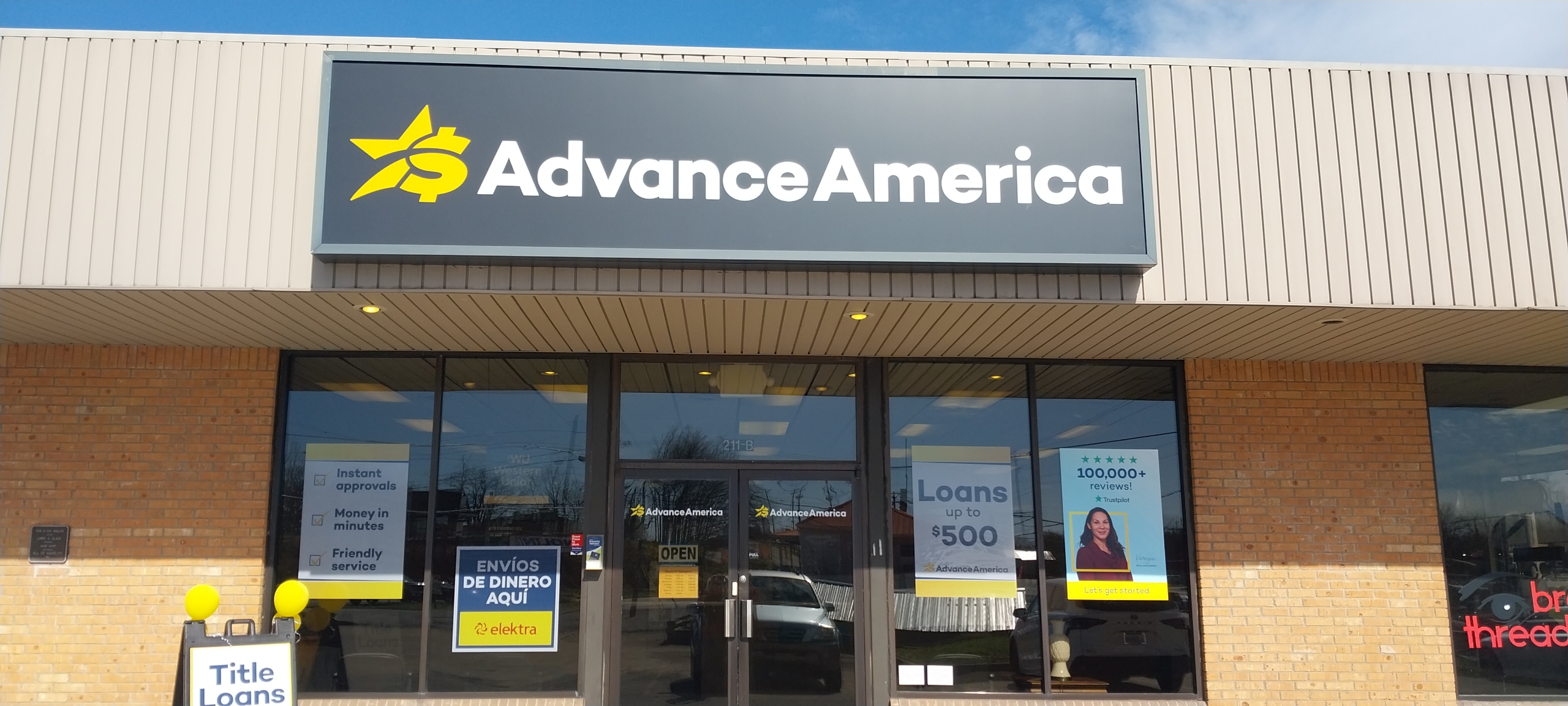 Advance America 211 N. Dixie Blvd., Ste. B, Radcliff, KY Store