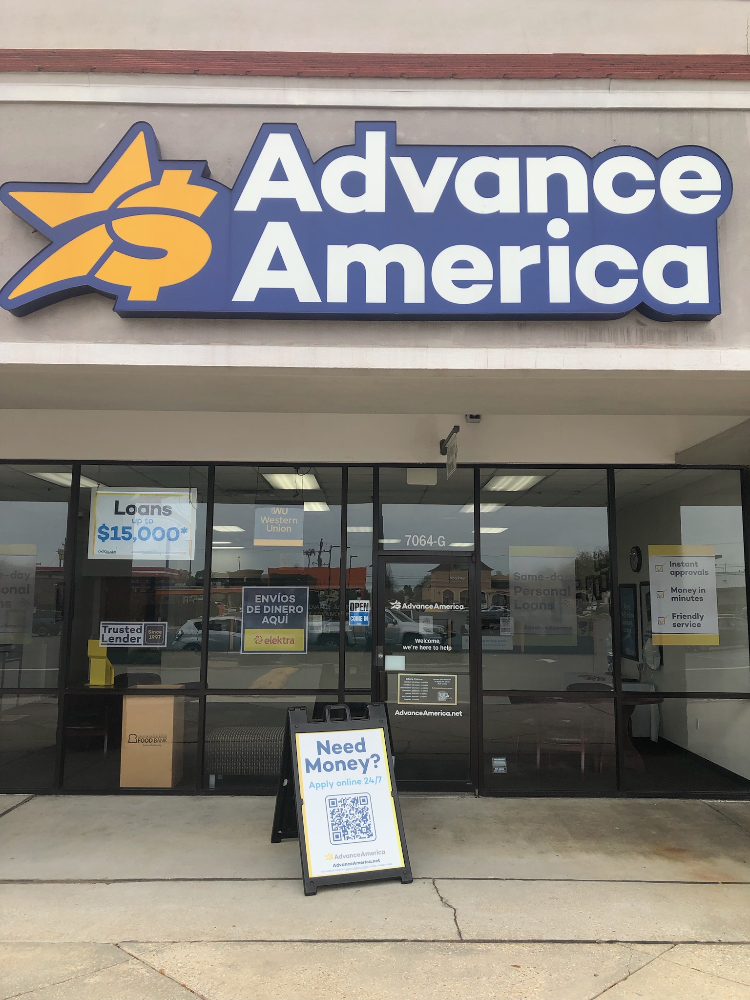 Advance America 7064 Siegen Lane, Space G, Baton Rouge, LA Store
