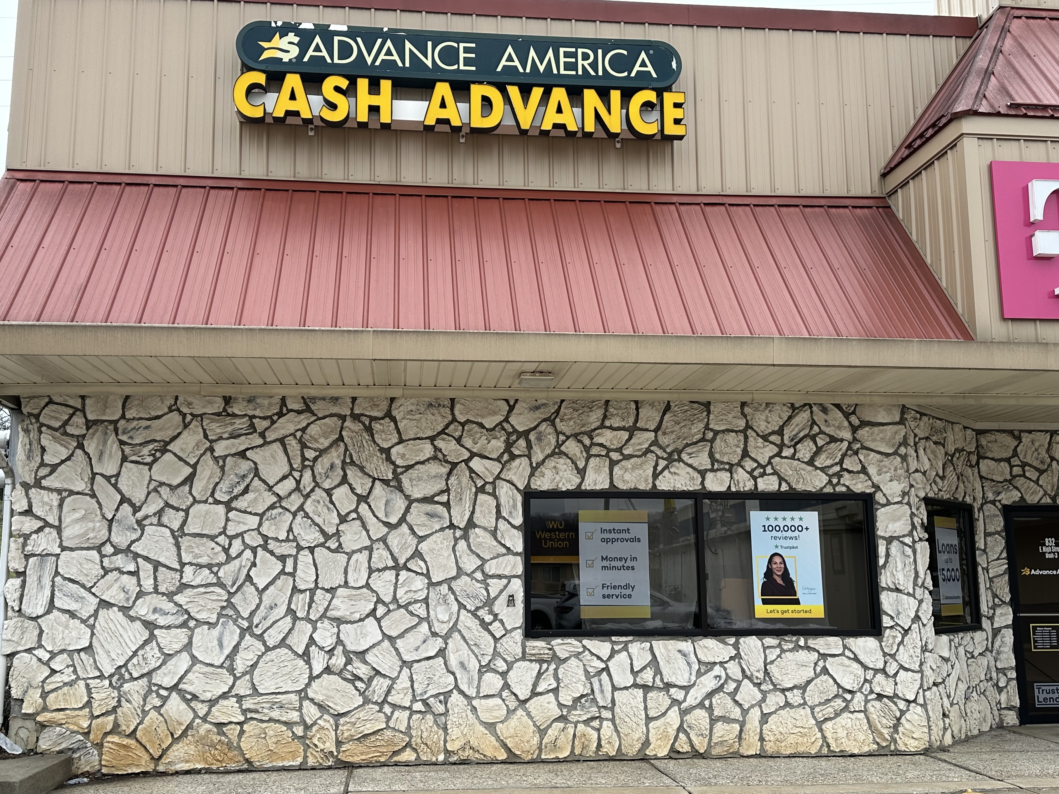 Advance America 832 E. High St., Unit 3, Potosi, MO Store