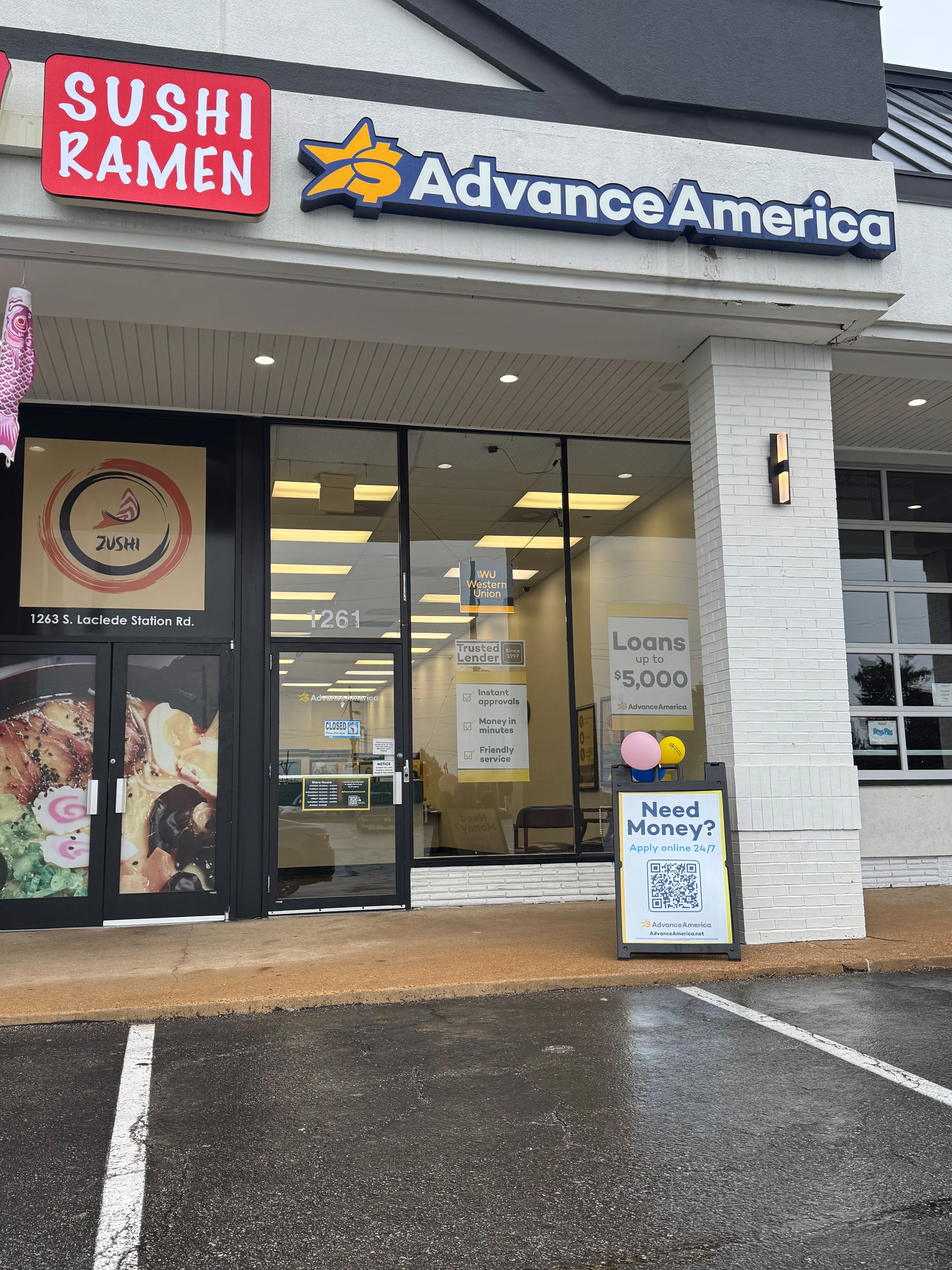 Advance America 1261 S. Laclede Station Rd., Webster Groves, MO Store