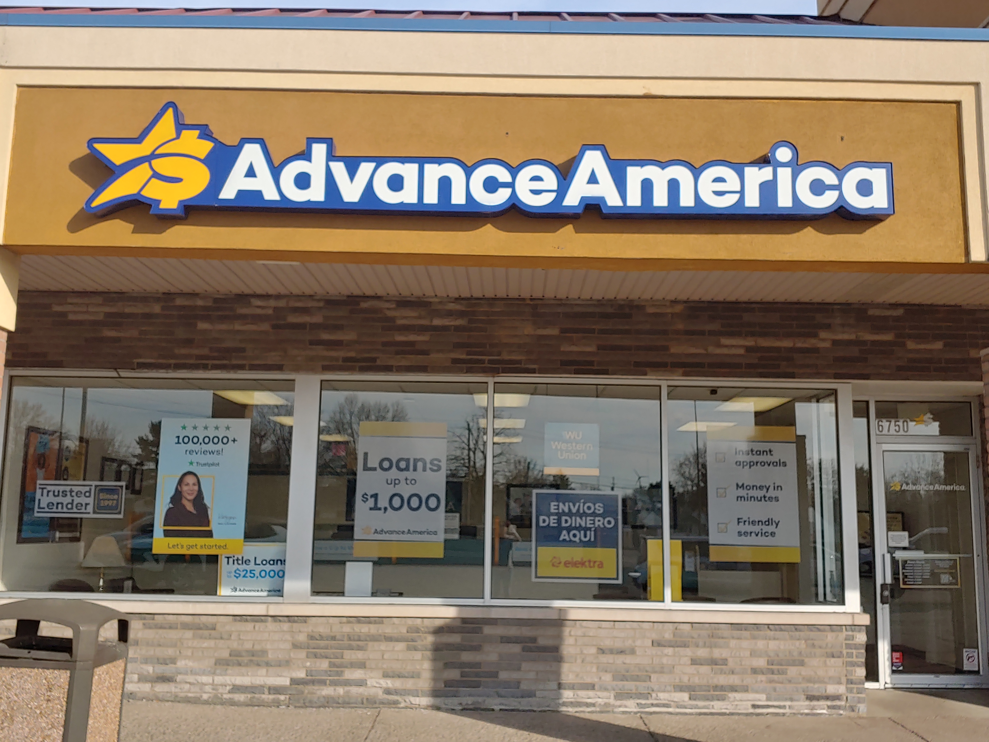 Advance America 6750 Biddulph Rd., Unit 102, Brooklyn, OH Store