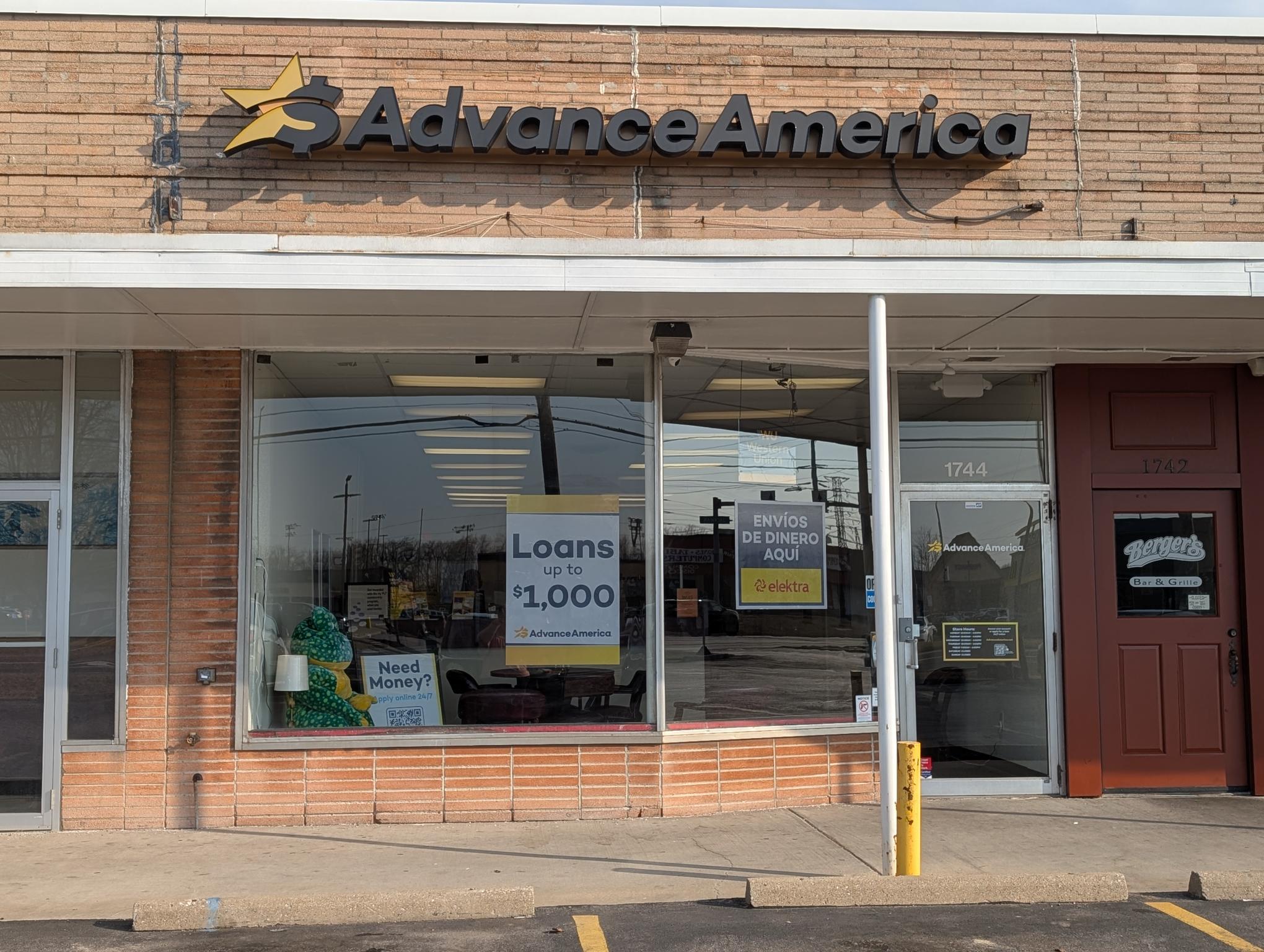 Advance America 1744 W. Laskey Road, Toledo, OH Store