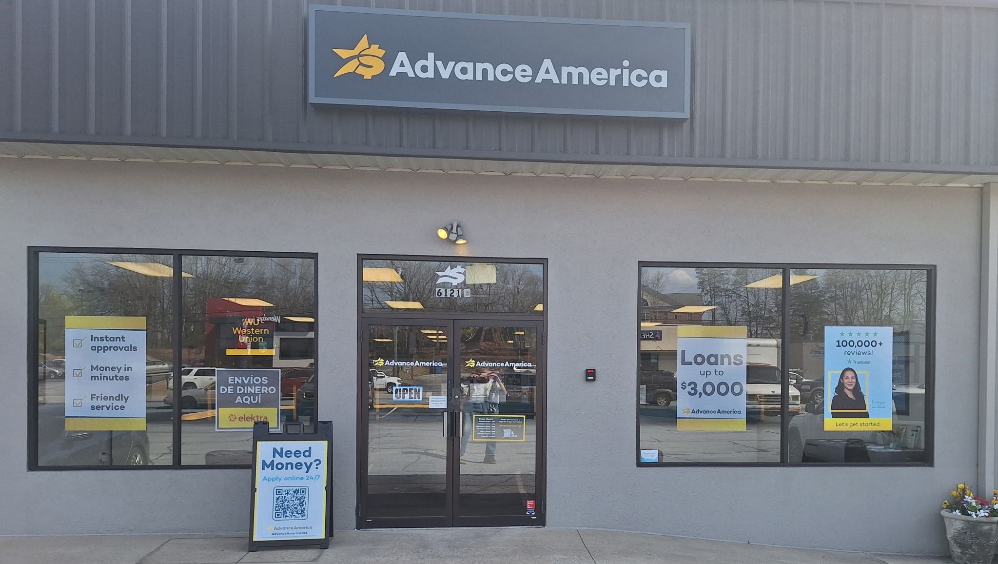 Advance America 6121-C Calhoun Memorial Hwy., Easley, SC Store