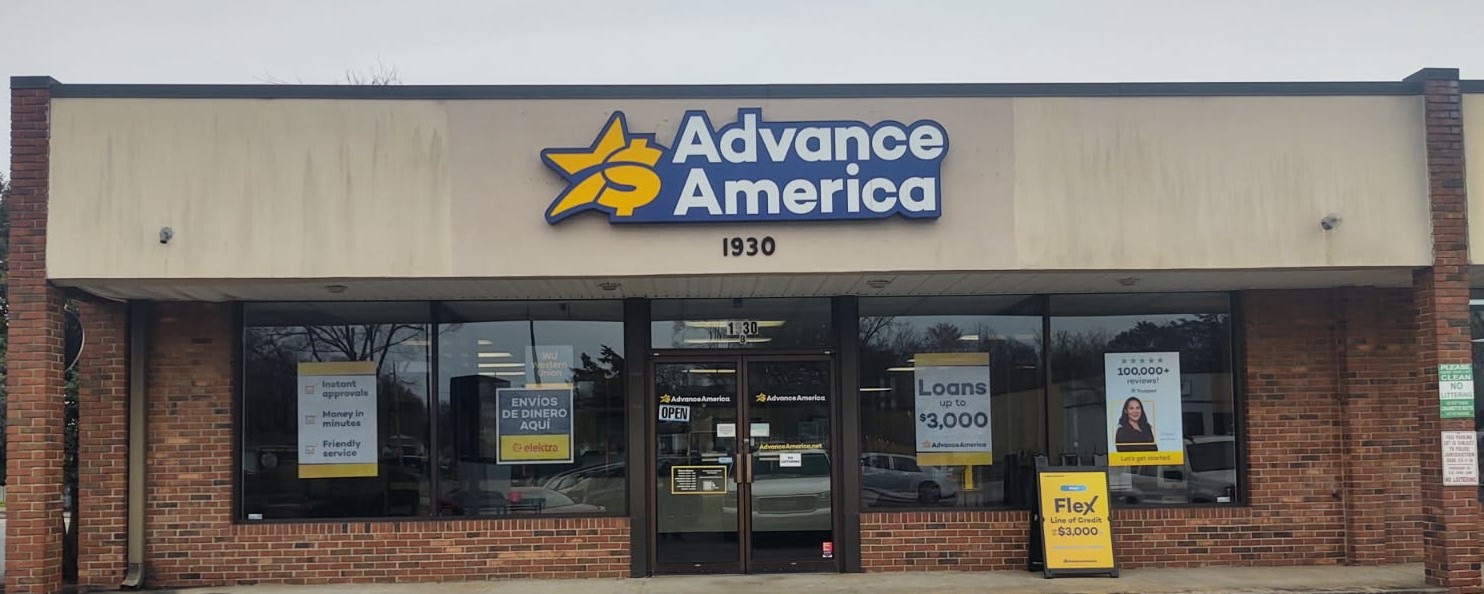 Advance America 1930 Cherry Rd. Suite B, Rock Hill, SC Store