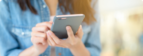 woman using the netspend app on a mobile device