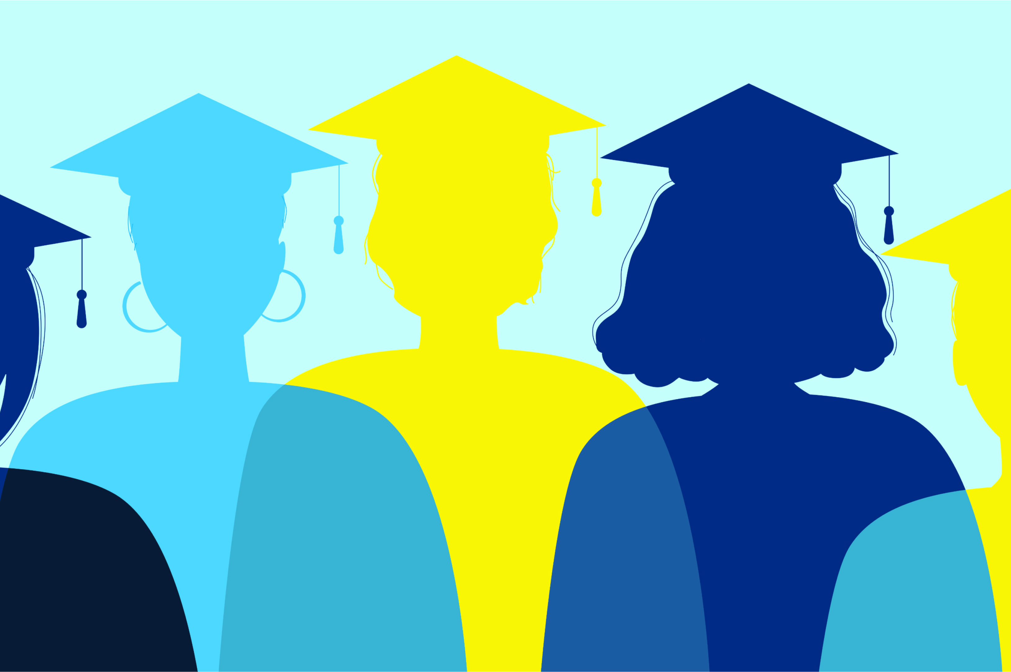 college graduate illustration