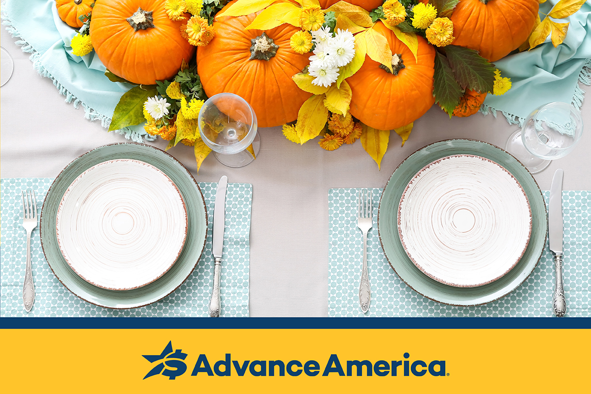 image of a pumpkin tablescape