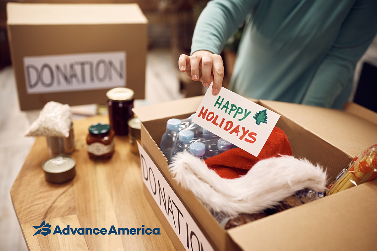 holiday donation box