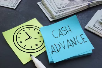 cash advance on sticky notes