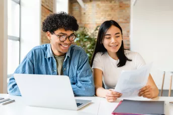 young people working