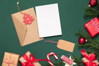 handmade gifts on a green table