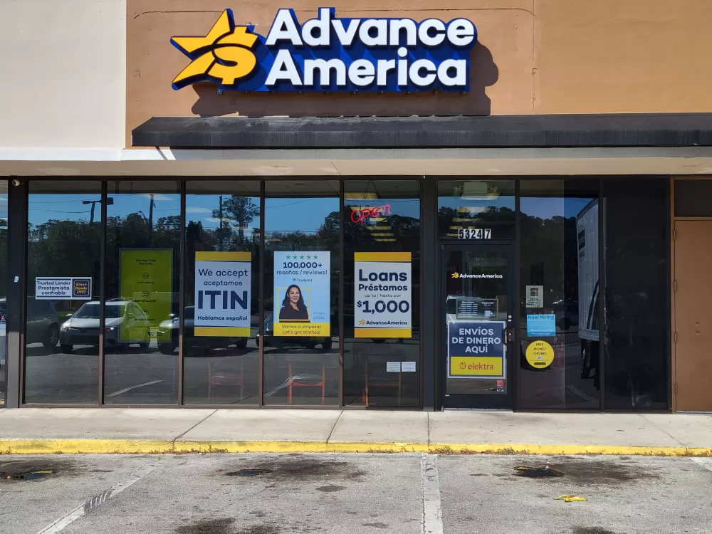 Advance America 5324 Blanding Blvd., Ste. 7, Jacksonville, FL Store