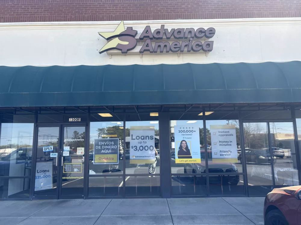 Advance America 3300 N. Main St., Ste. G, Anderson, SC Store