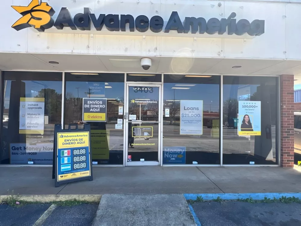 Advance America 3403 W. Blue Ridge Drive, Greenville, SC Store