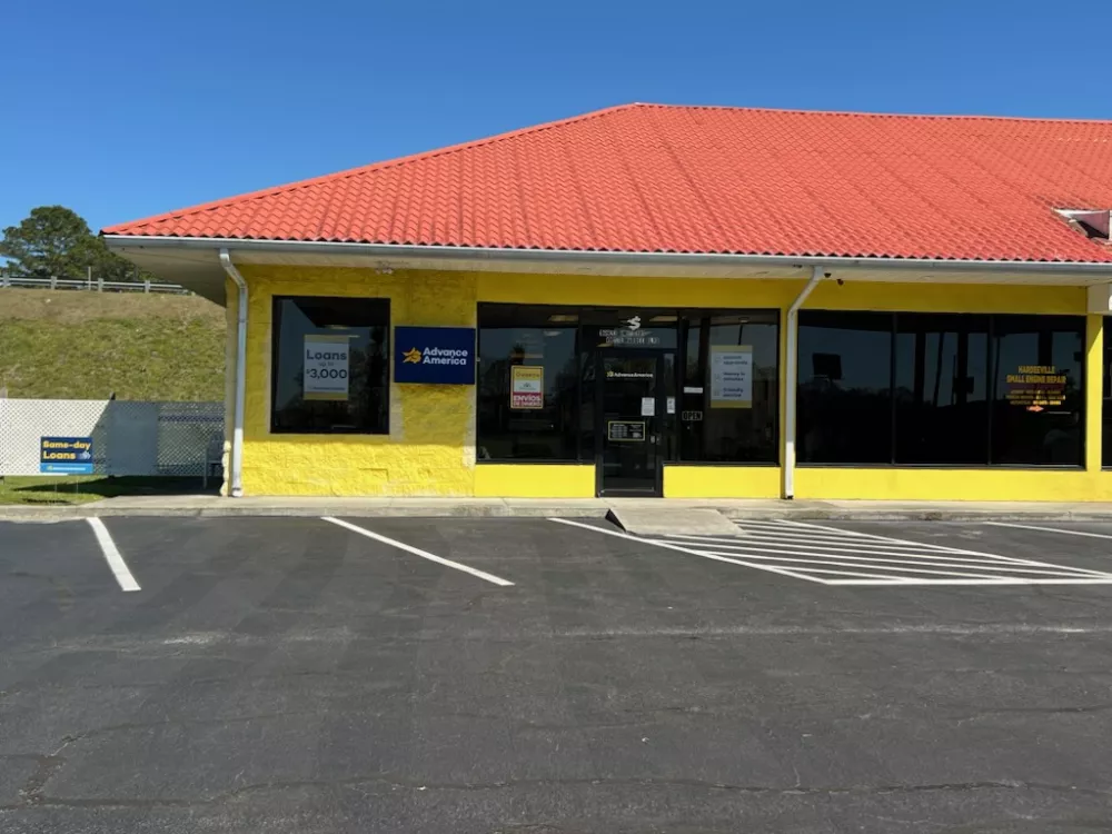 Advance America 16923 Whyte Hardee Blvd., Unit 101 / PO Box 1102, Hardeeville, SC Store
