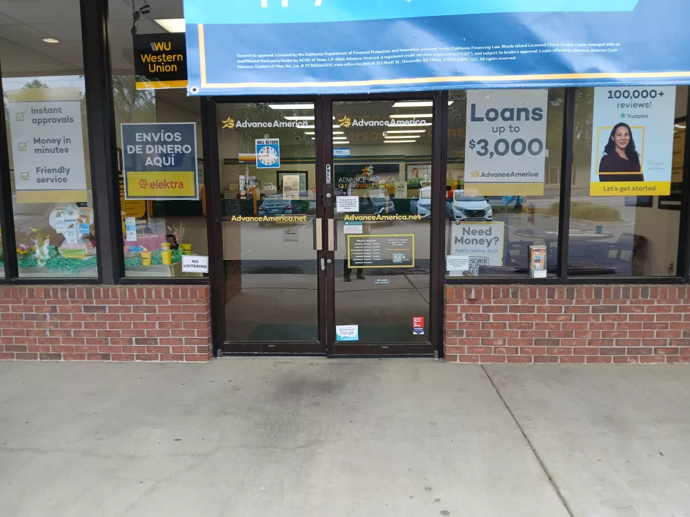 Advance America 2376 Chestnut Street NE, Orangeburg, SC Store