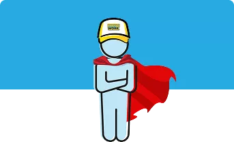 superman in a hat