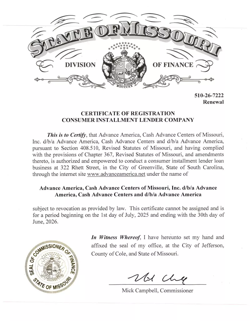 MO license